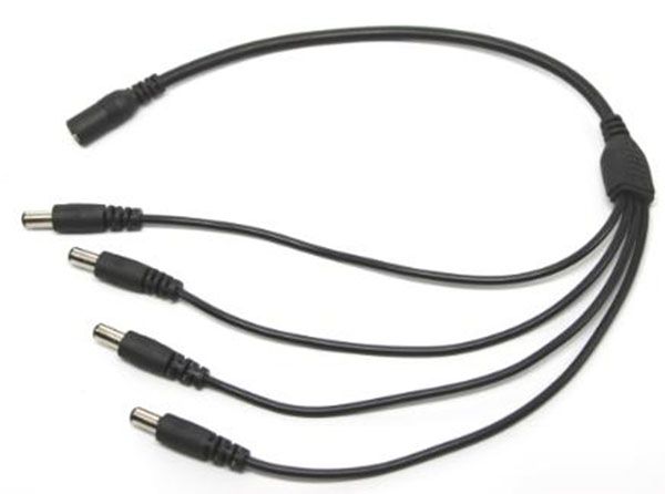 1  DC Female to 4 DC Male Power cable