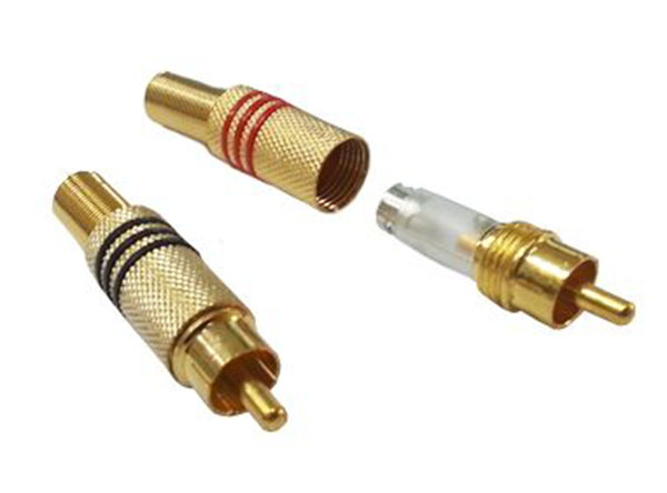 cctv rca male plug connector