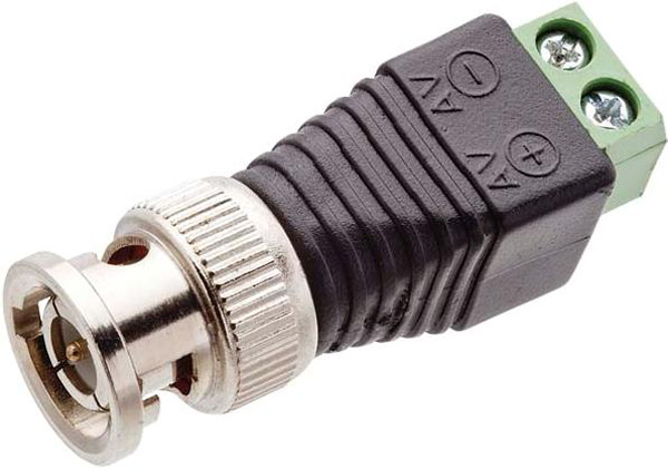 BNC male to DC connector