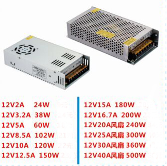 12V10A 120W cctv power supply for cctv system