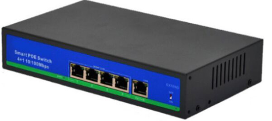 Active 4 Port POE Switch Built-in