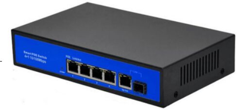 Active 4 Port SFP POE Switch Built-in