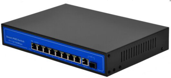 Active  8 Port SFP POE Switch Built-in