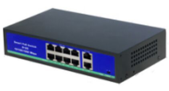 Active 8 and 2 GE  8 Port POE Switch Built-in