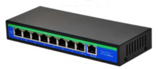 24V Passive 8 and 1 8 Port POE Switch External