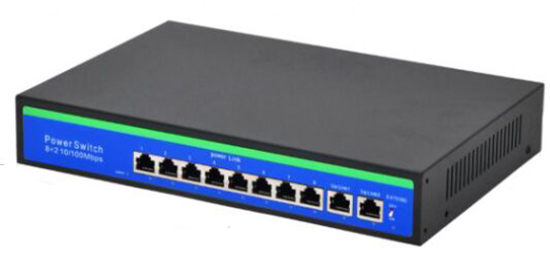 24V Passive 8 and 2 8 Port POE Switch Built-in