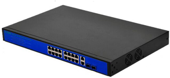 24V Passive 16 and 2 and 2 Giga POE Switch Built-in