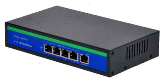 52V Passive 4 and 1  4 Port POE Switch Built-in