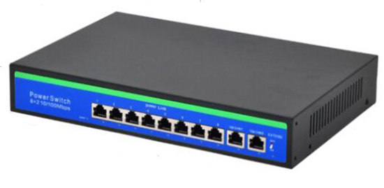 52V Passive 8 and 2  8 Port POE Switch Built-in